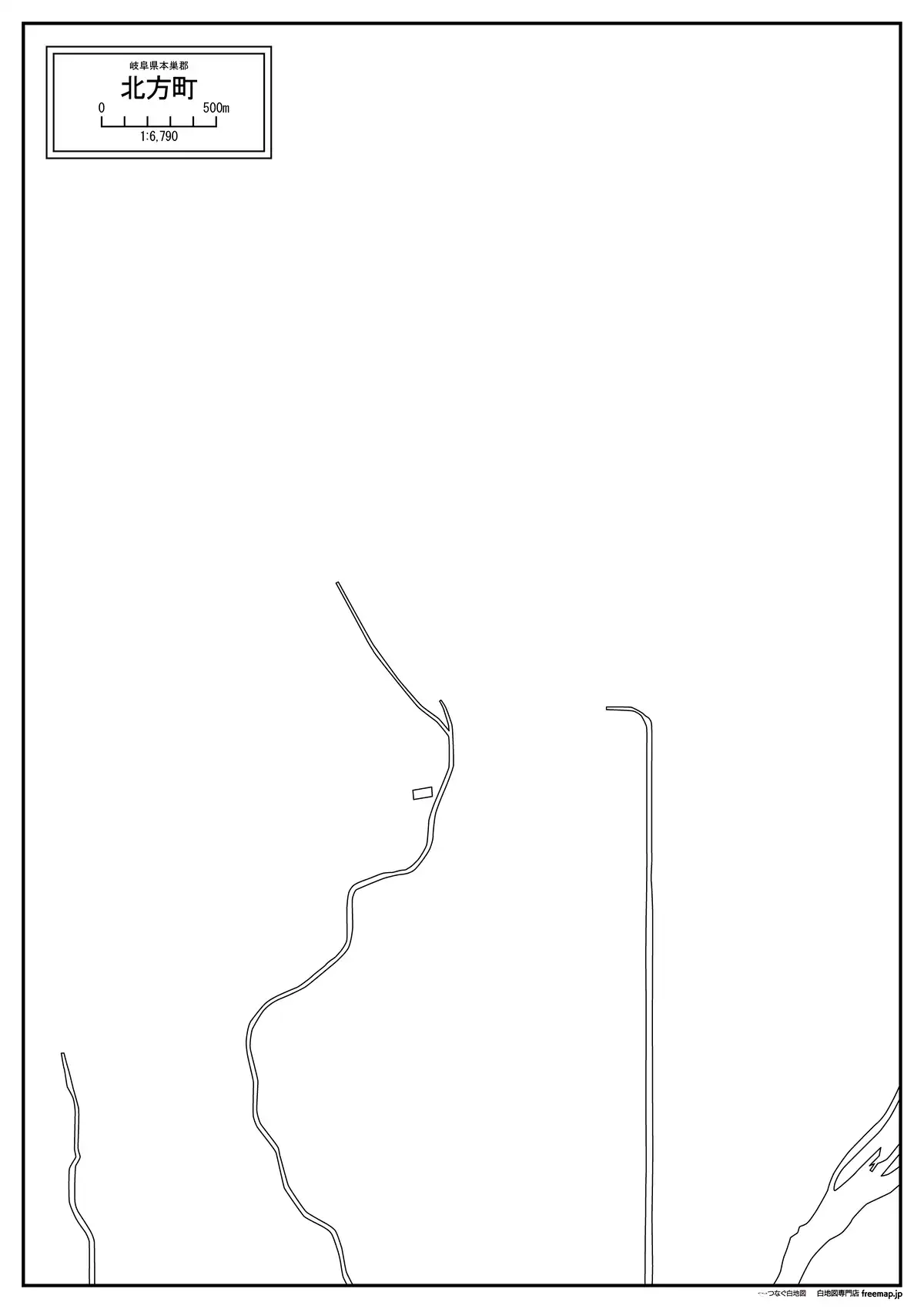 海岸線、川や池のみ記載