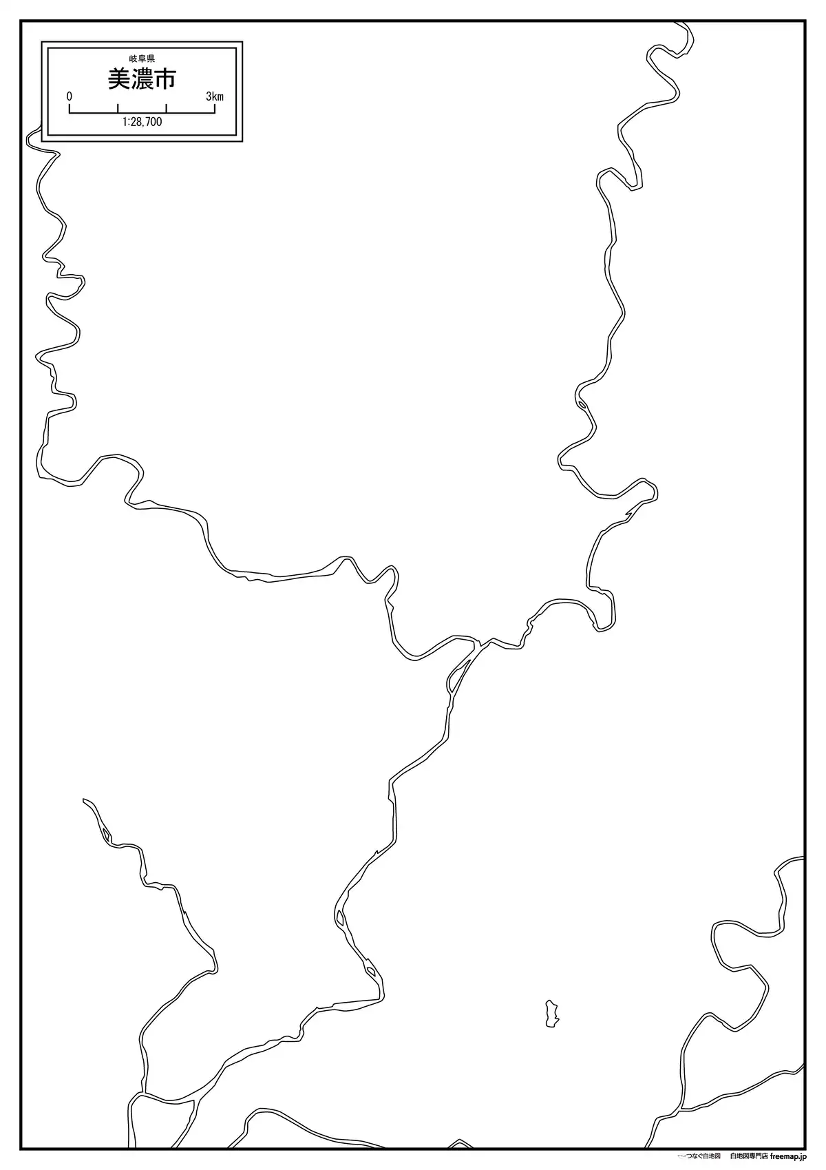 海岸線、川や池のみ記載