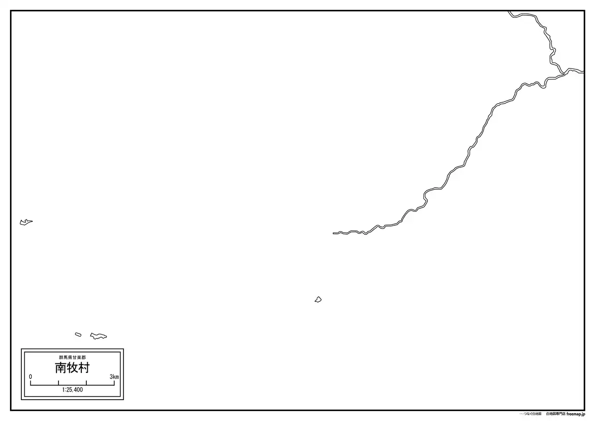 海岸線、川や池のみ記載