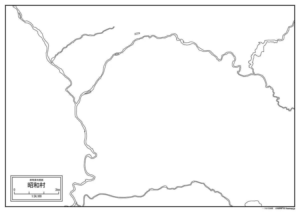 海岸線、川や池のみ記載