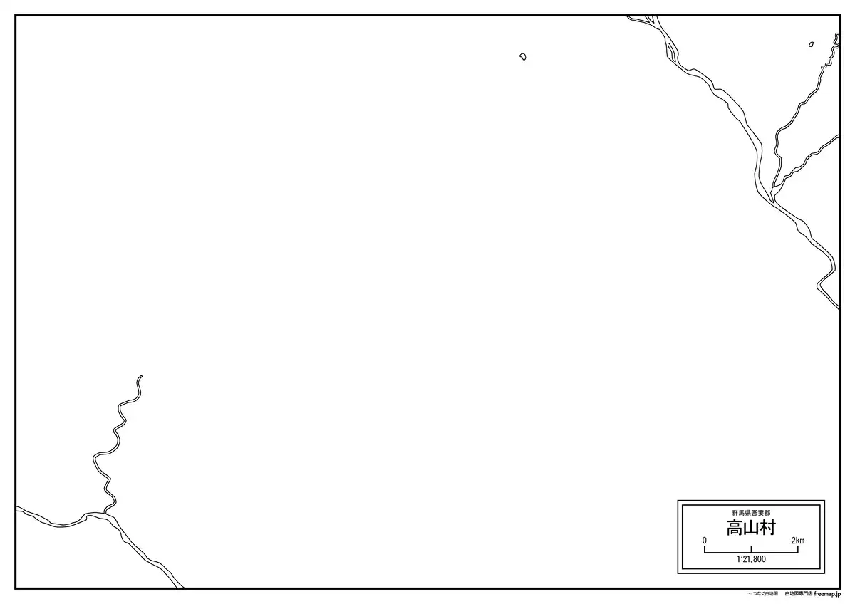 海岸線、川や池のみ記載