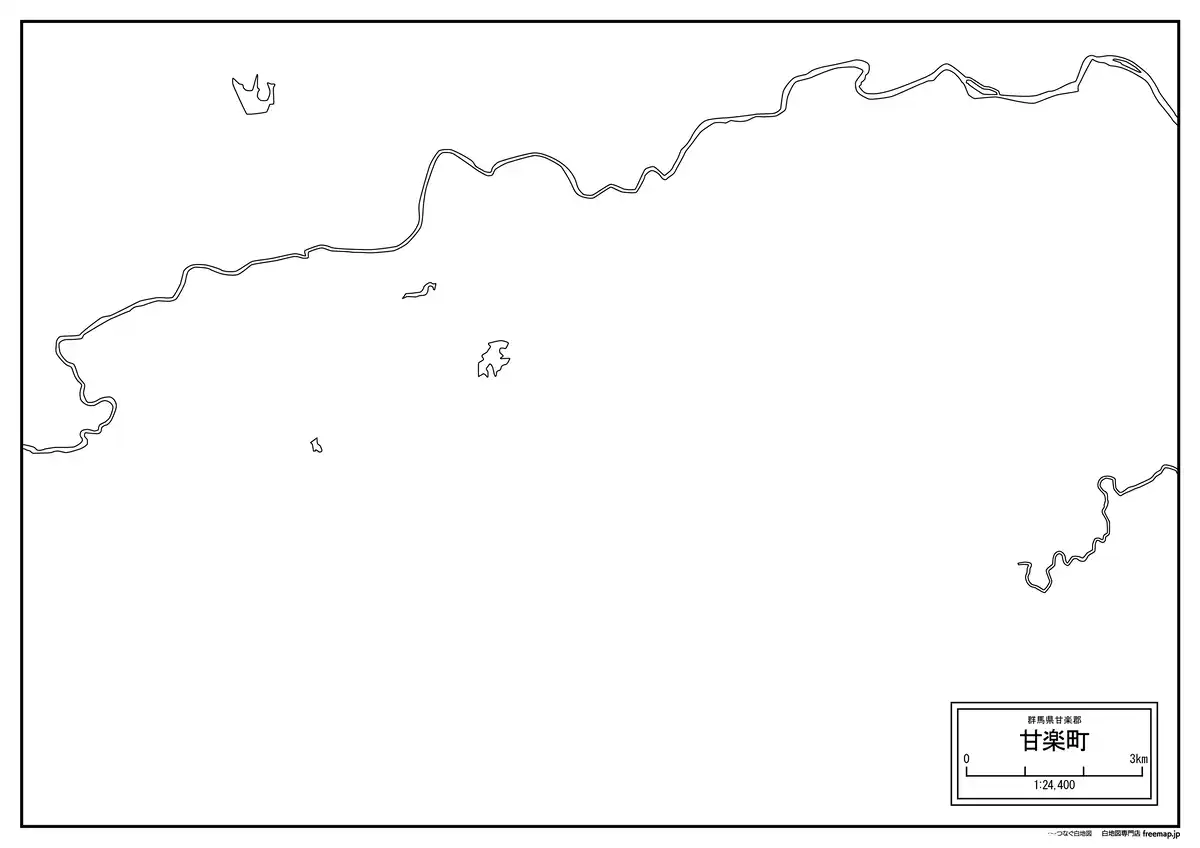 海岸線、川や池のみ記載