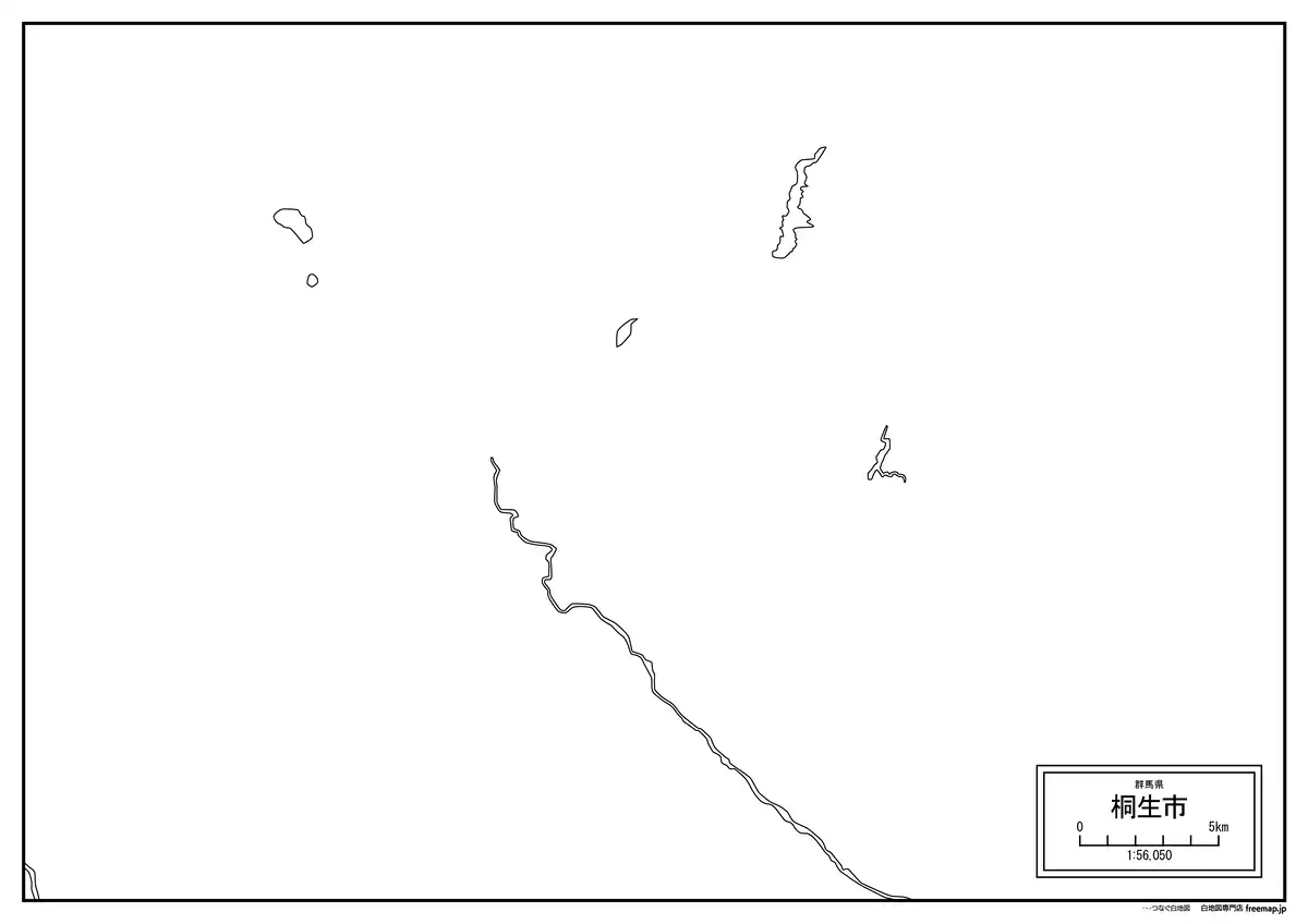 海岸線、川や池のみ記載