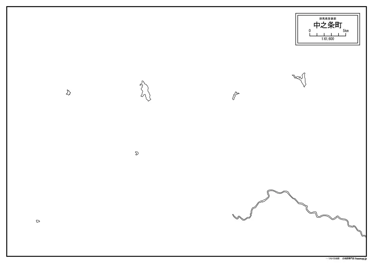 海岸線、川や池のみ記載