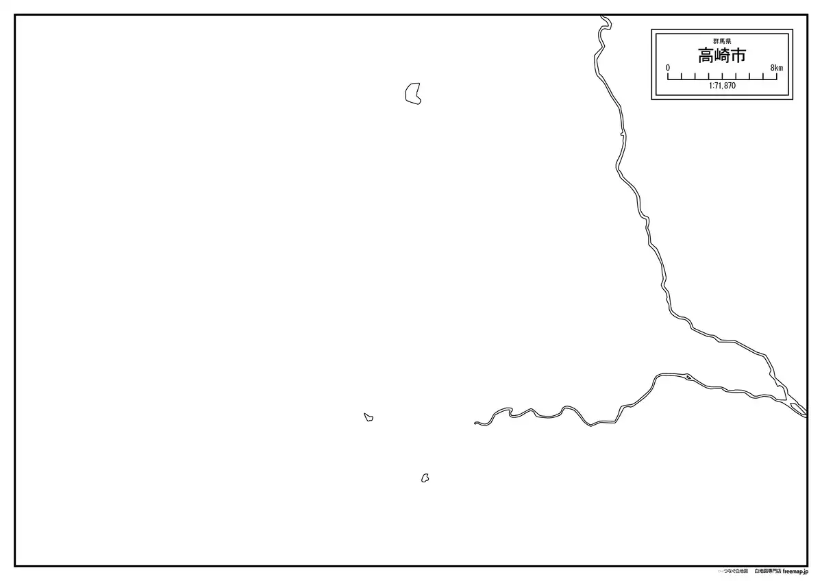海岸線、川や池のみ記載