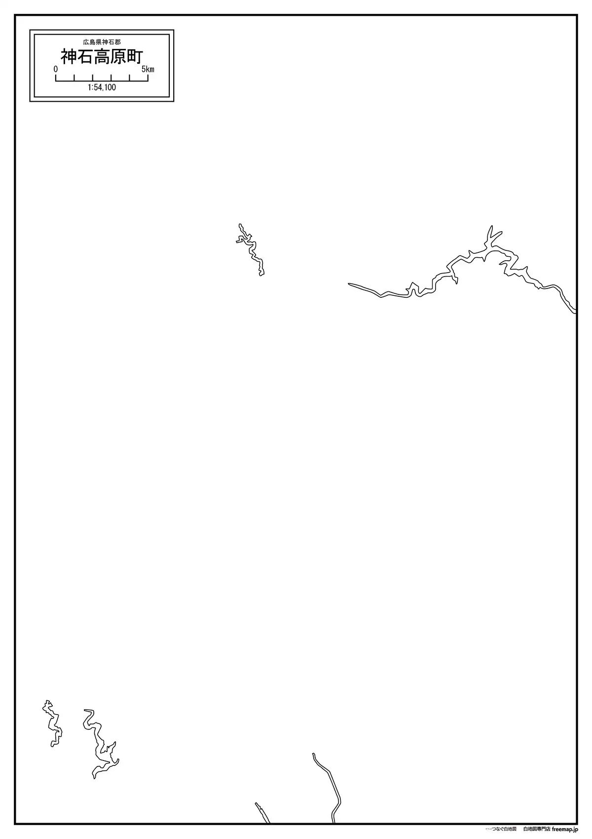 海岸線、川や池のみ記載