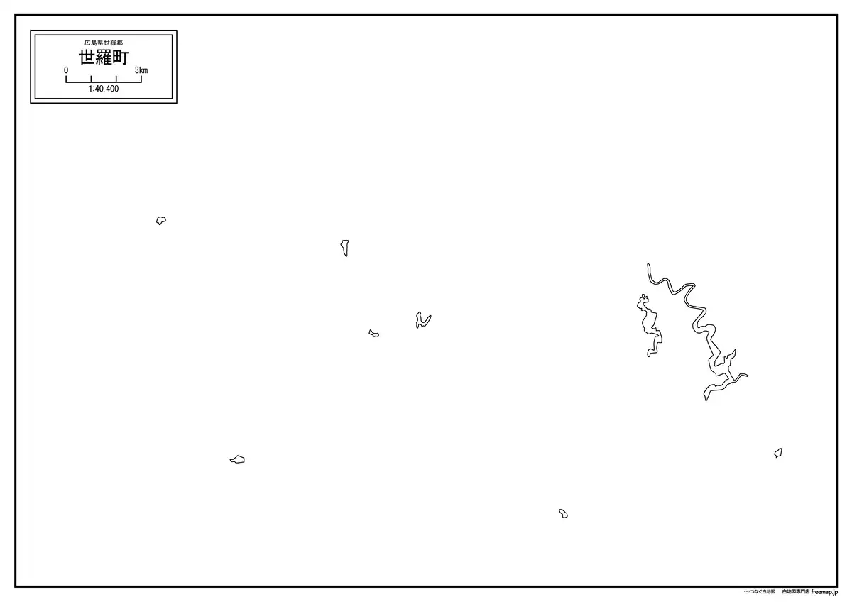 海岸線、川や池のみ記載