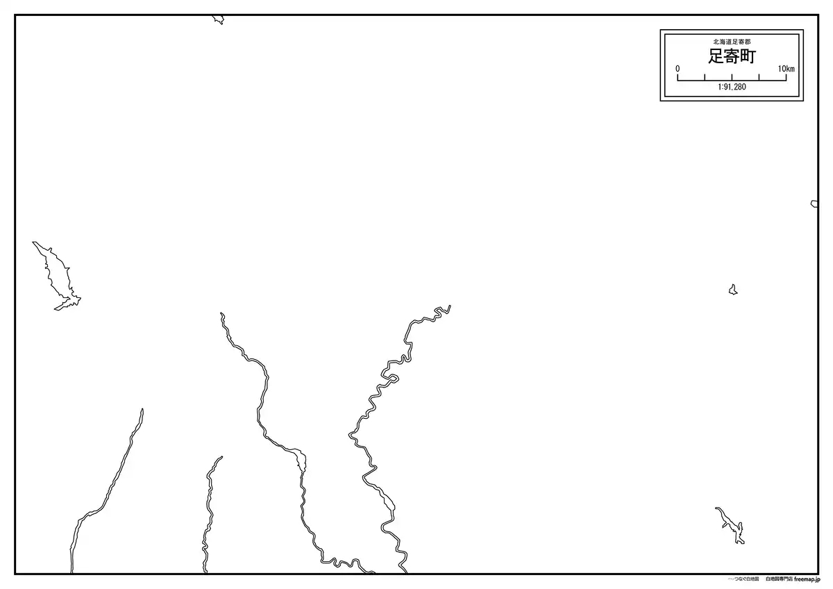 海岸線、川や池のみ記載