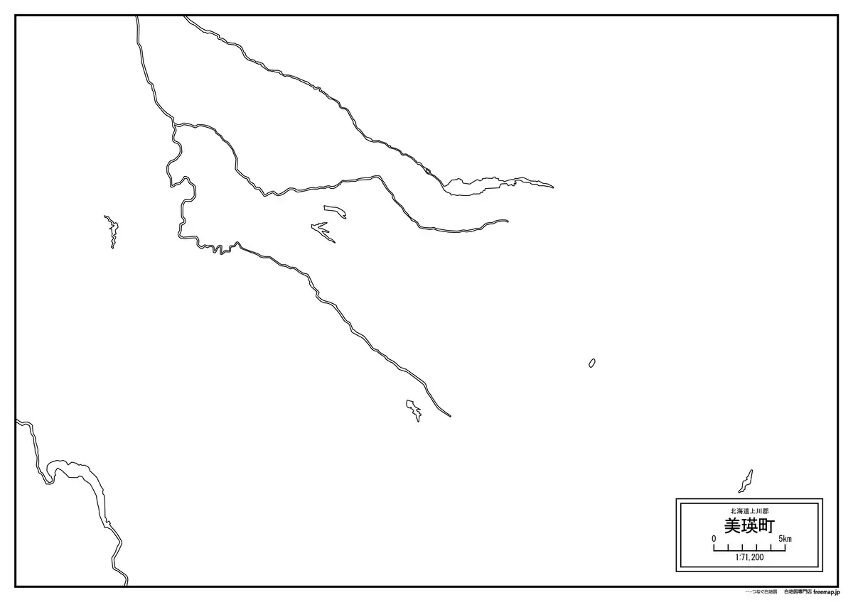 海岸線、川や池のみ記載