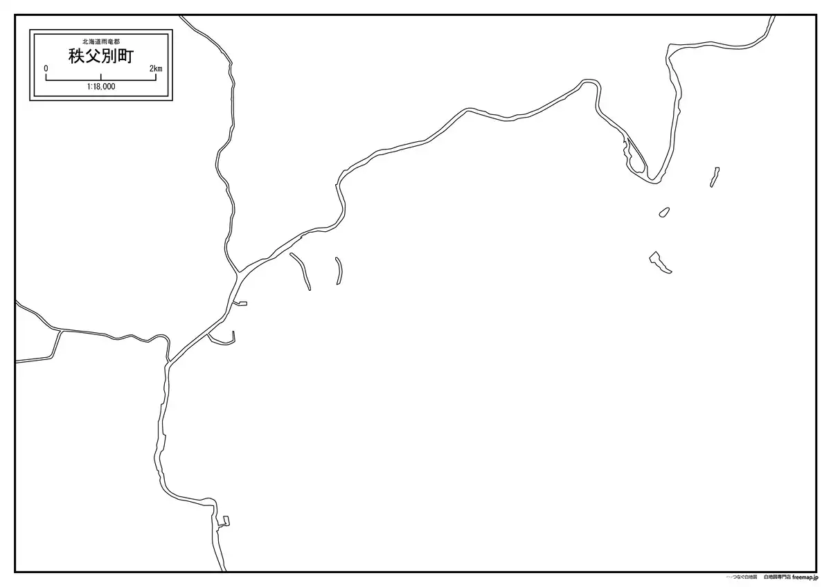 海岸線、川や池のみ記載