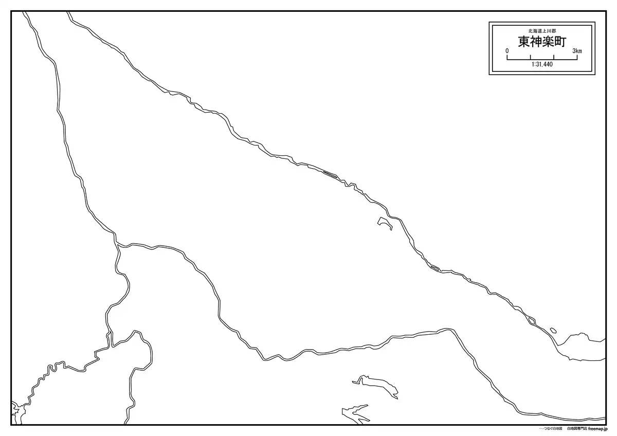 海岸線、川や池のみ記載