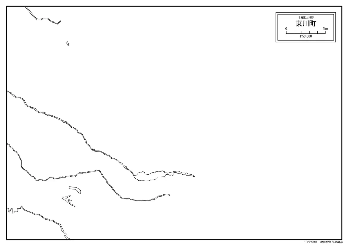 海岸線、川や池のみ記載
