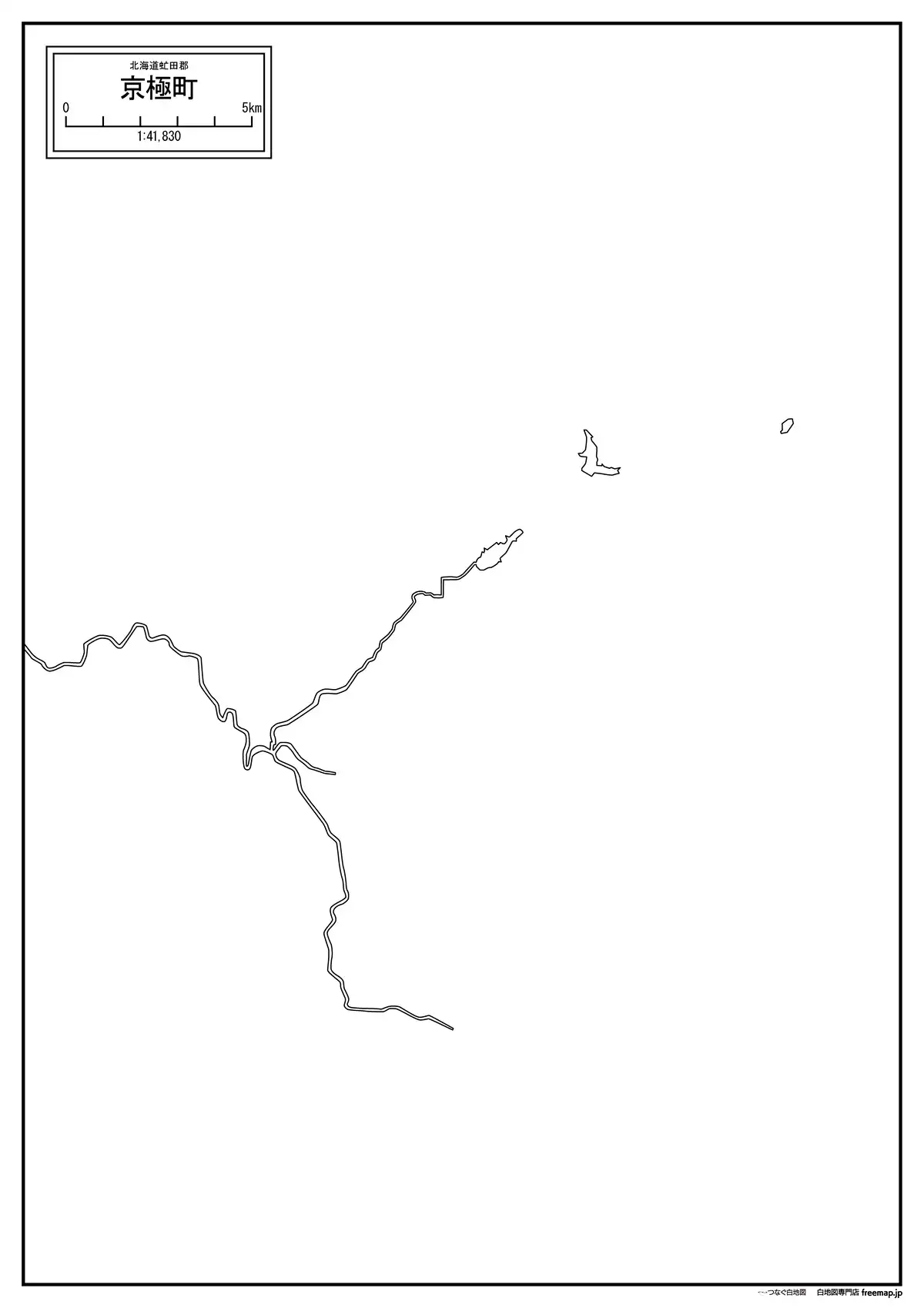 海岸線、川や池のみ記載