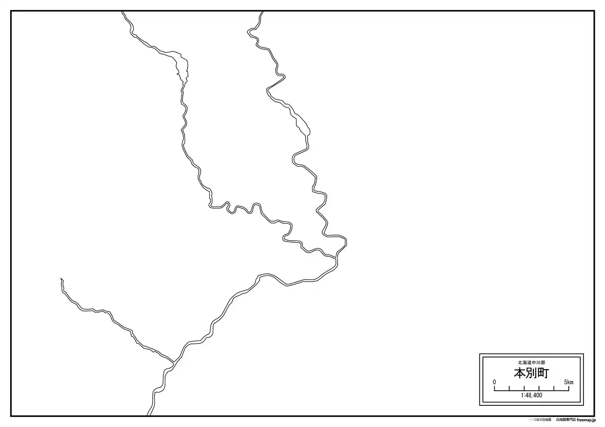 海岸線、川や池のみ記載