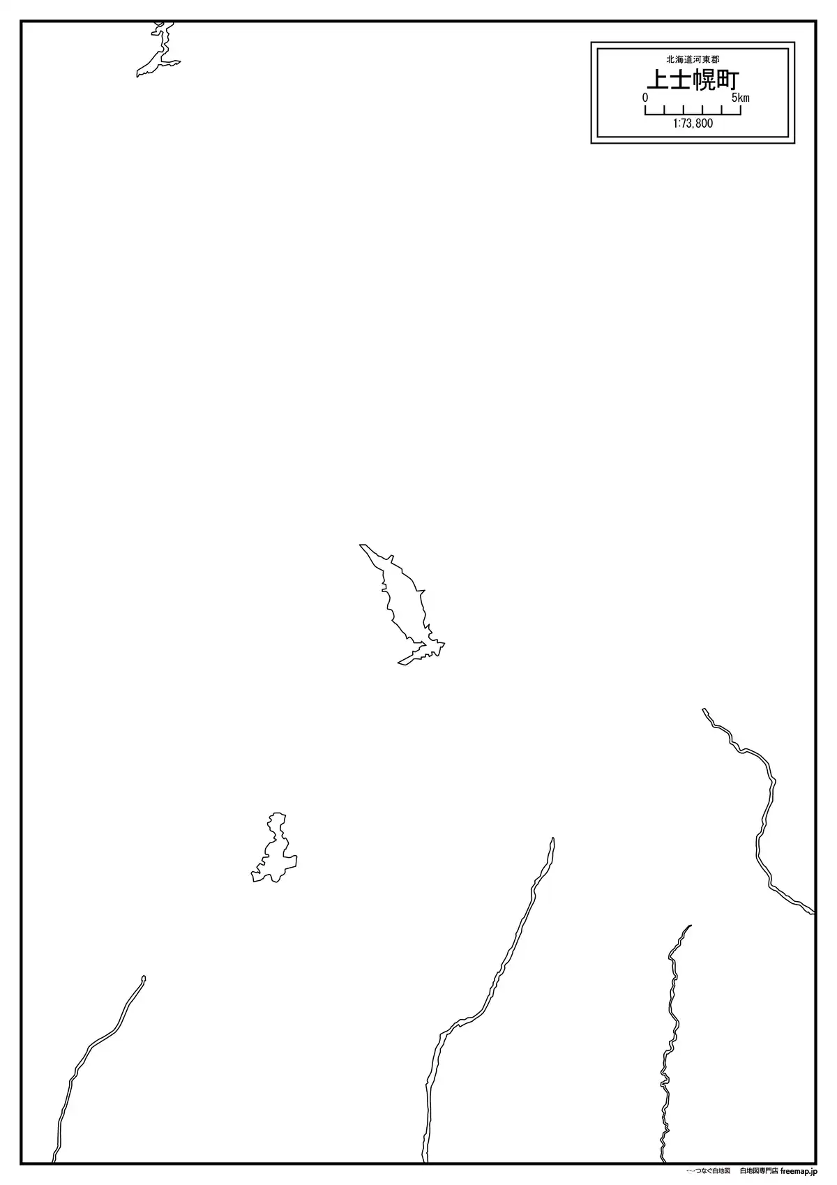 海岸線、川や池のみ記載