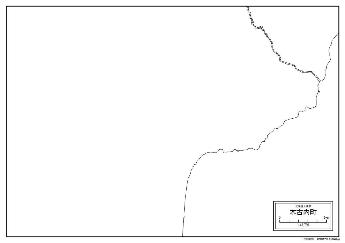 海岸線、川や池のみ記載