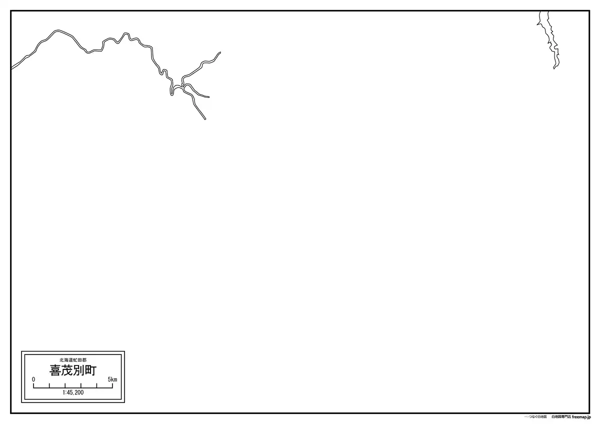 海岸線、川や池のみ記載