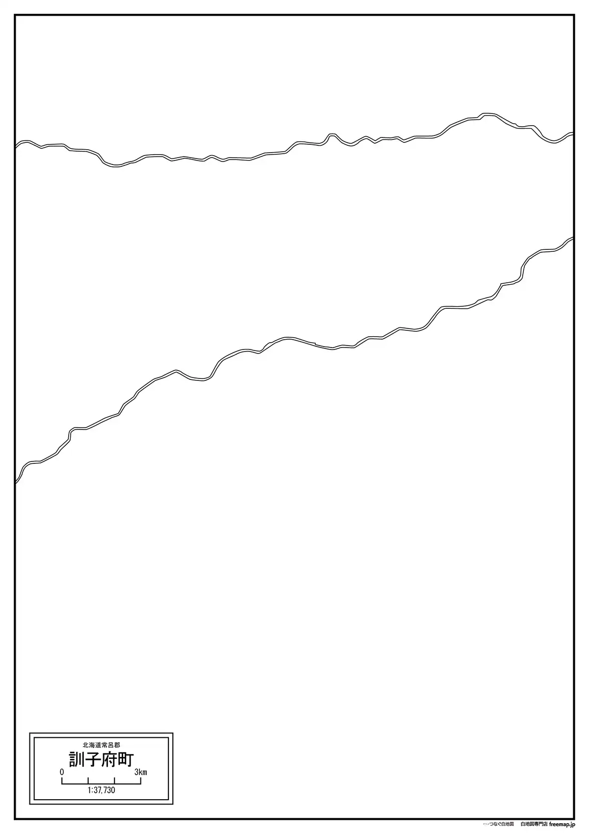 海岸線、川や池のみ記載