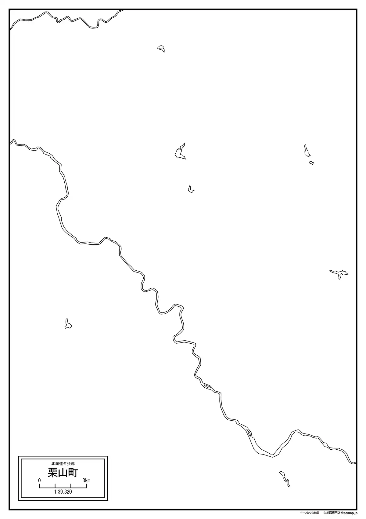 海岸線、川や池のみ記載