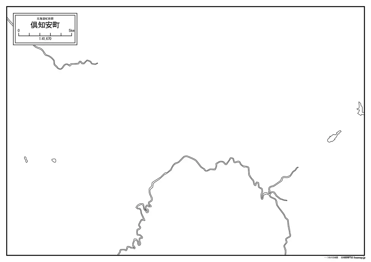 海岸線、川や池のみ記載