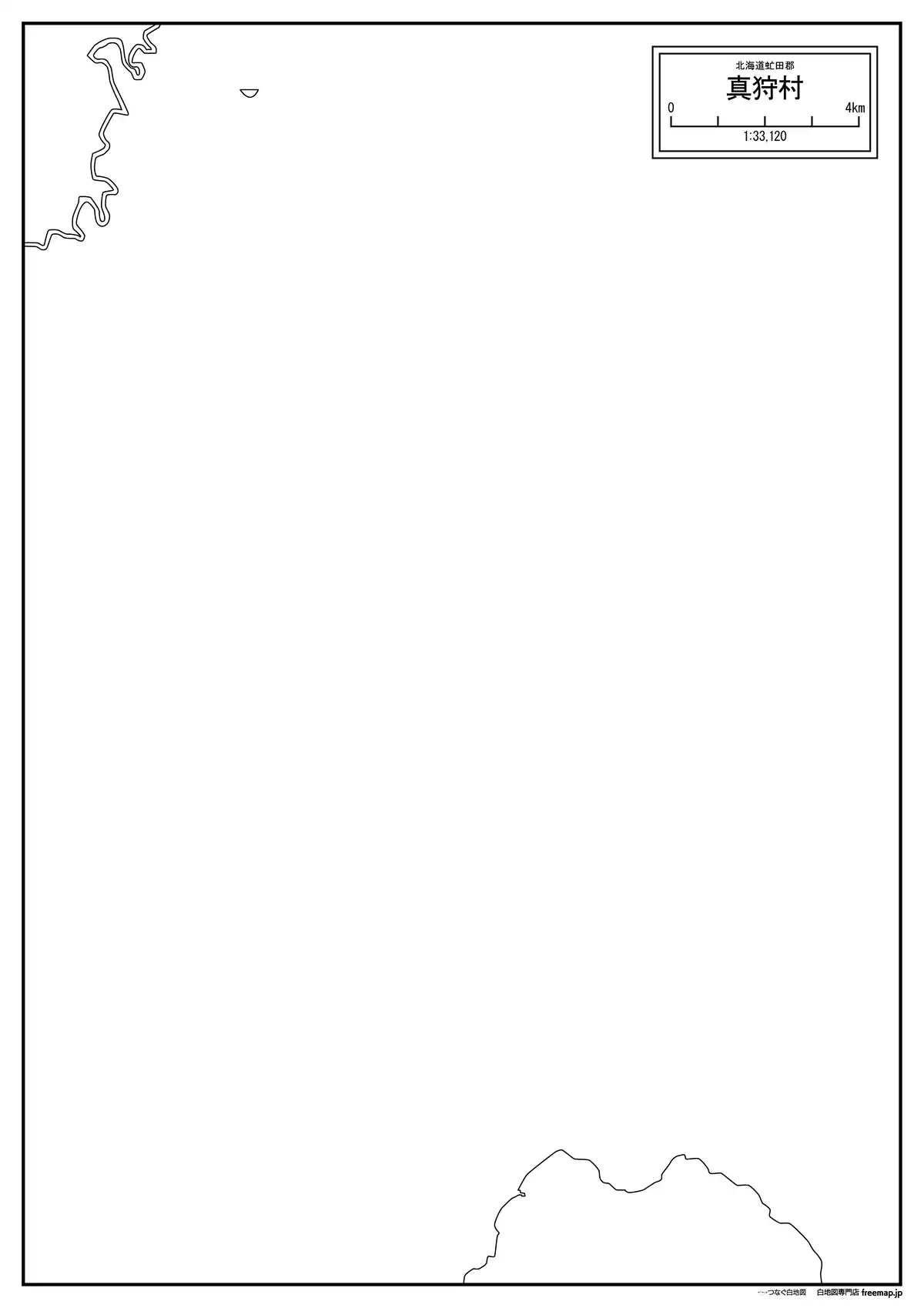 海岸線、川や池のみ記載