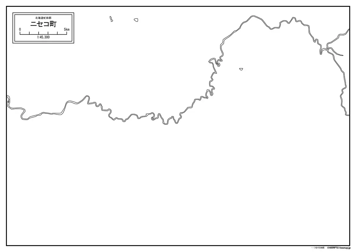 海岸線、川や池のみ記載
