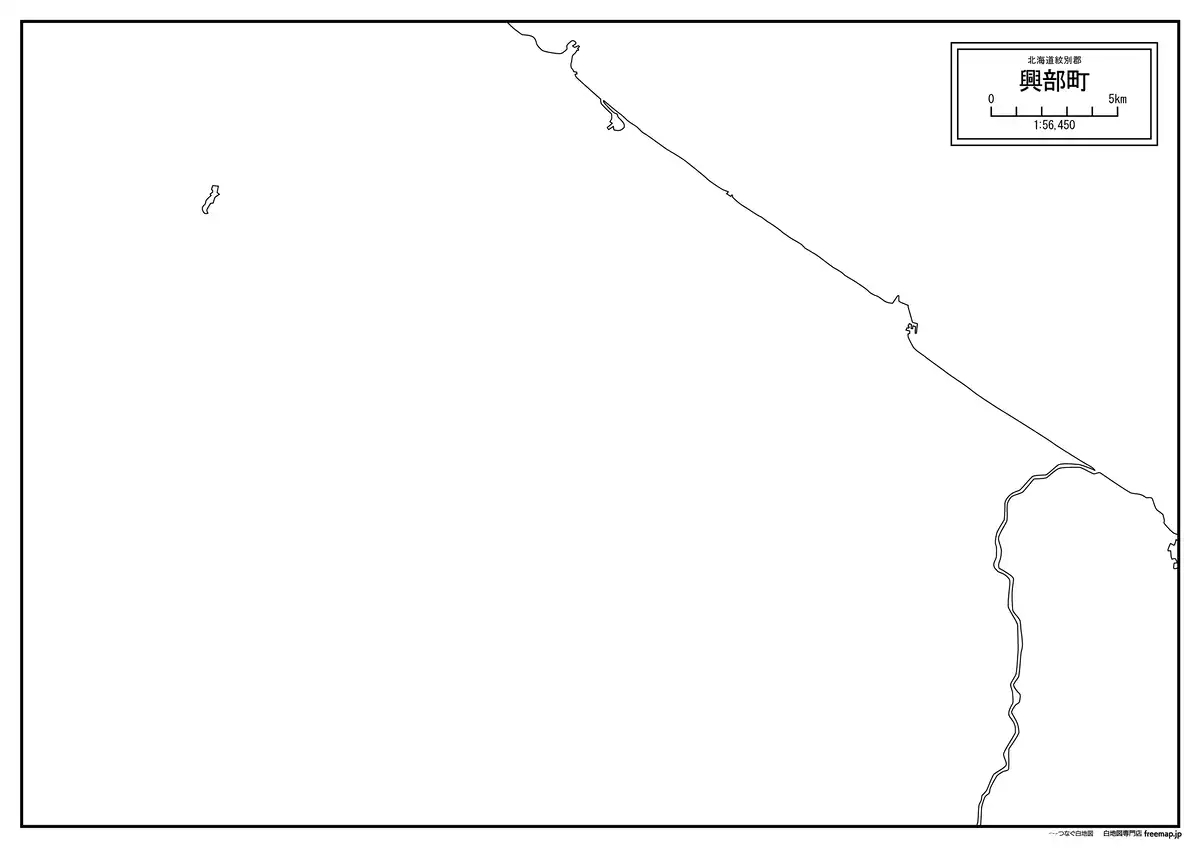 海岸線、川や池のみ記載