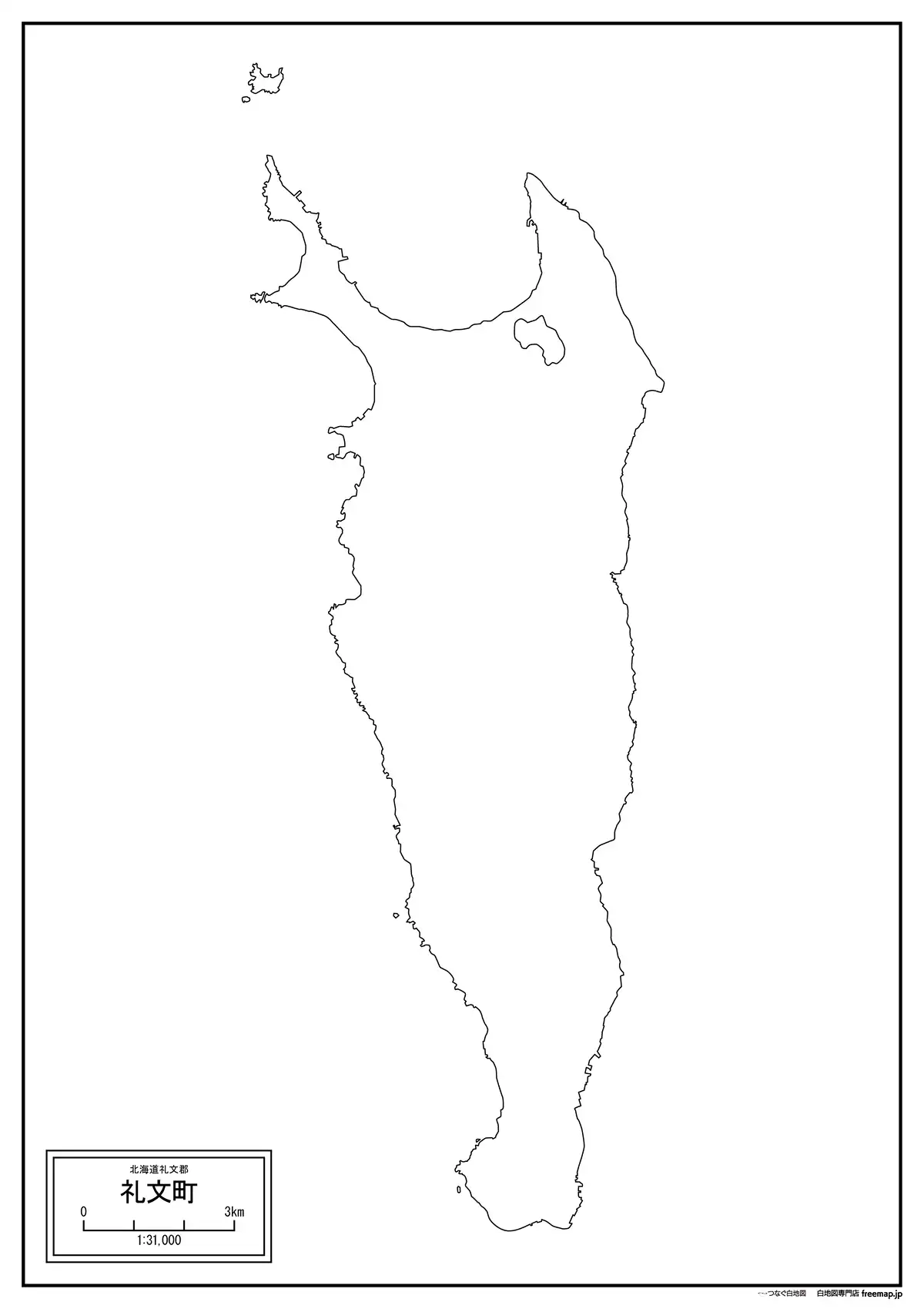 海岸線、川や池のみ記載