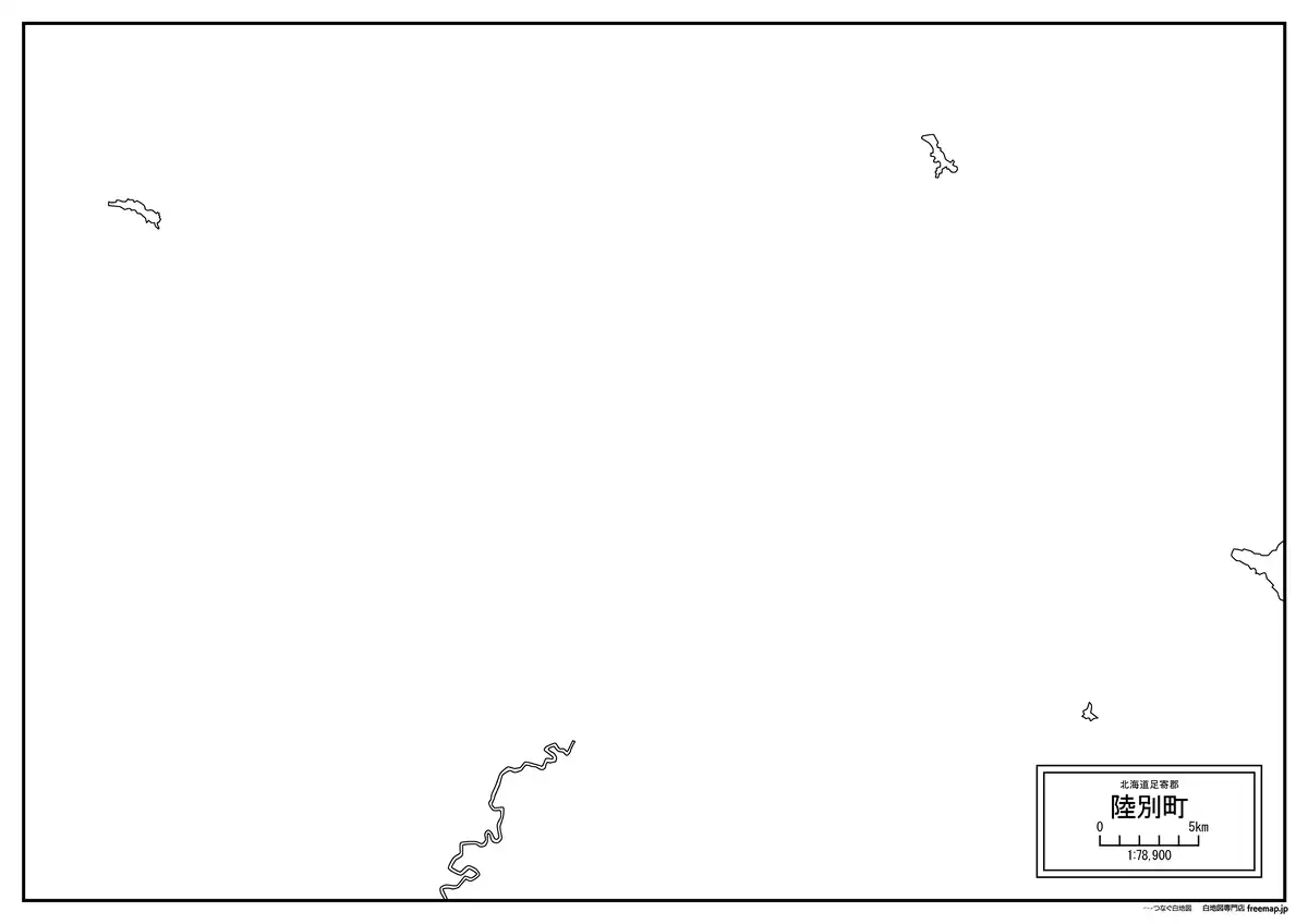 海岸線、川や池のみ記載
