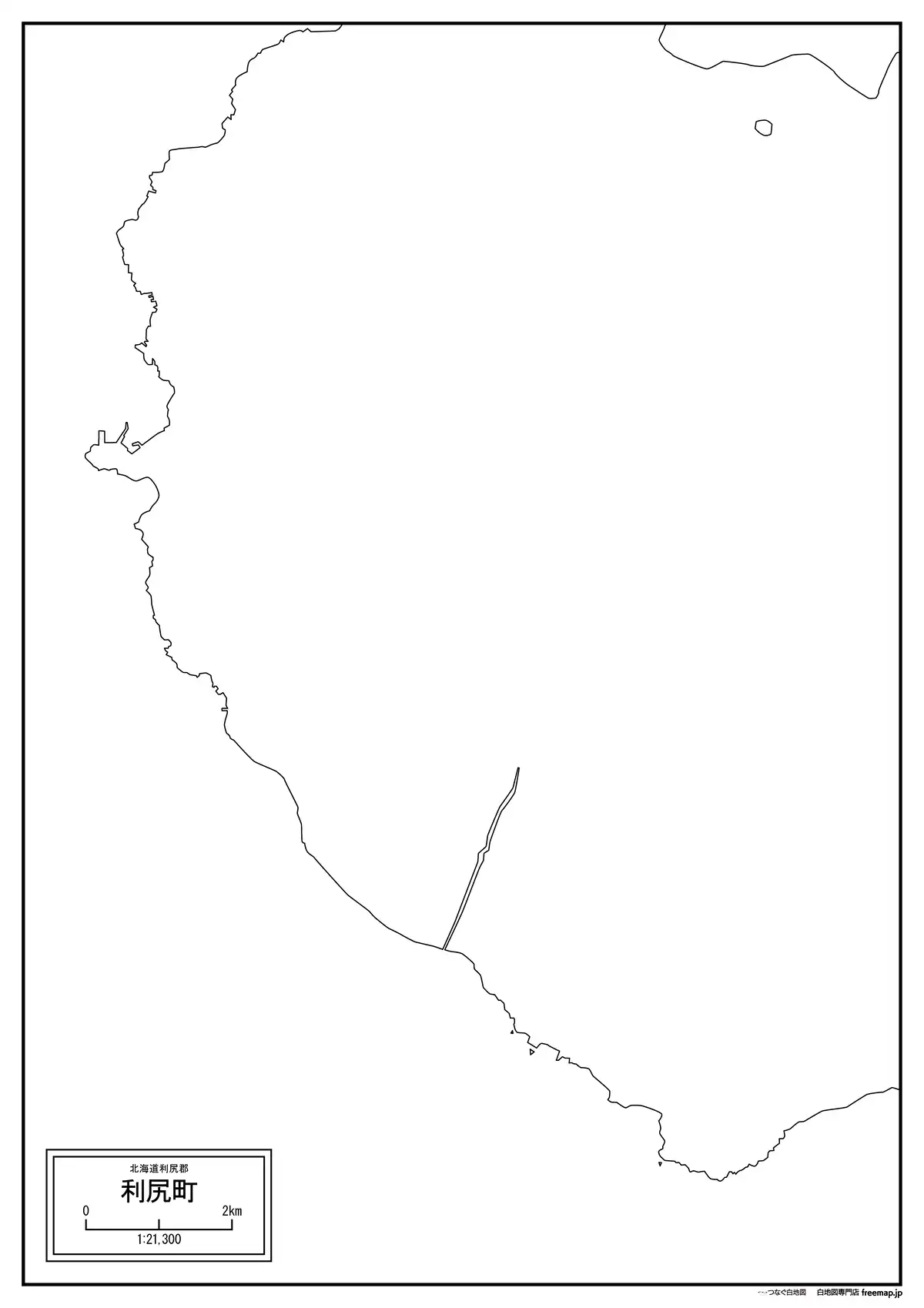海岸線、川や池のみ記載