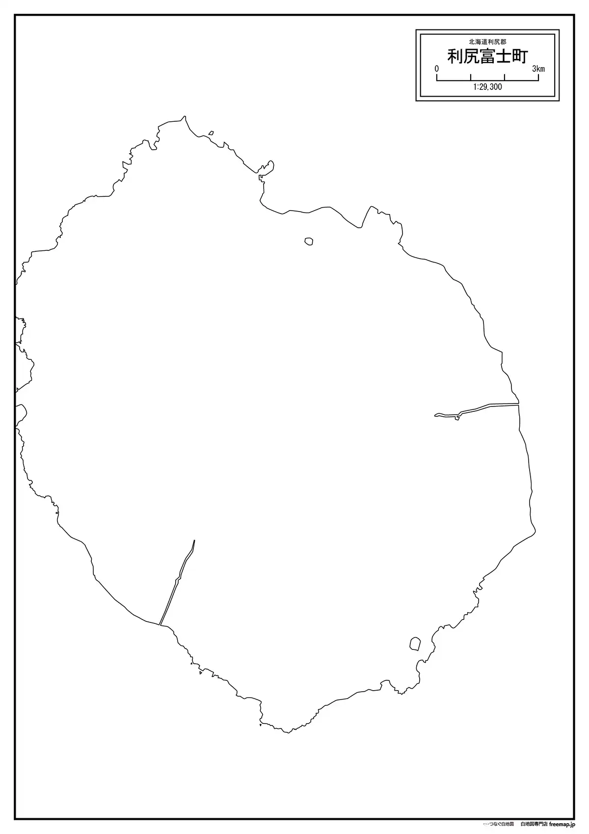 海岸線、川や池のみ記載