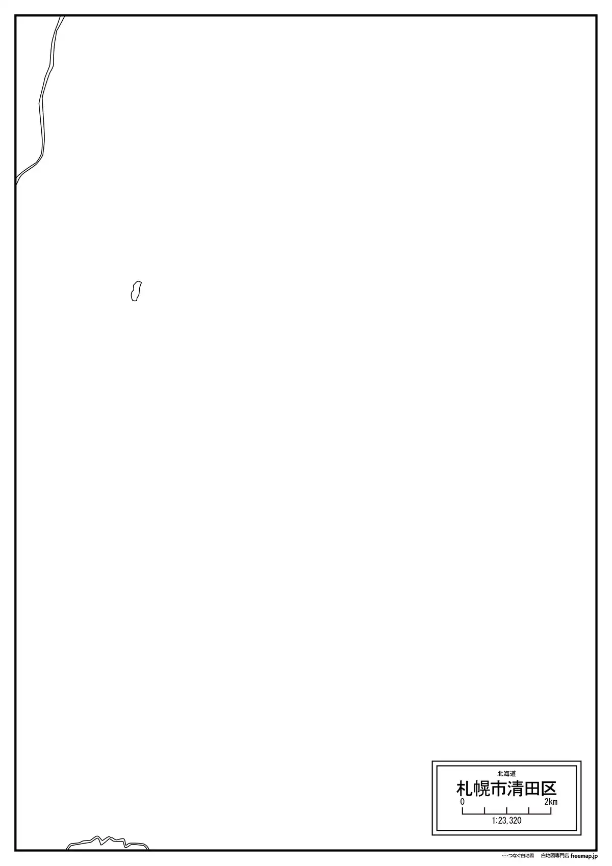 海岸線、川や池のみ記載