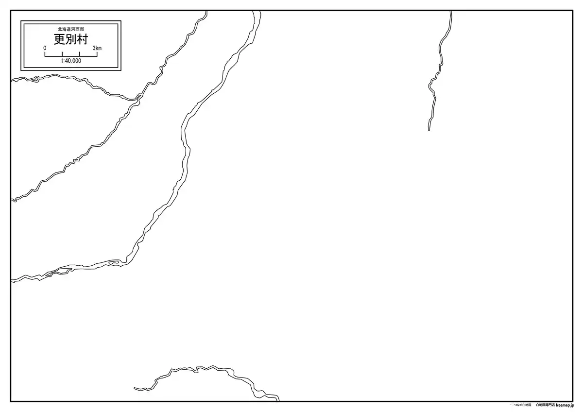 海岸線、川や池のみ記載