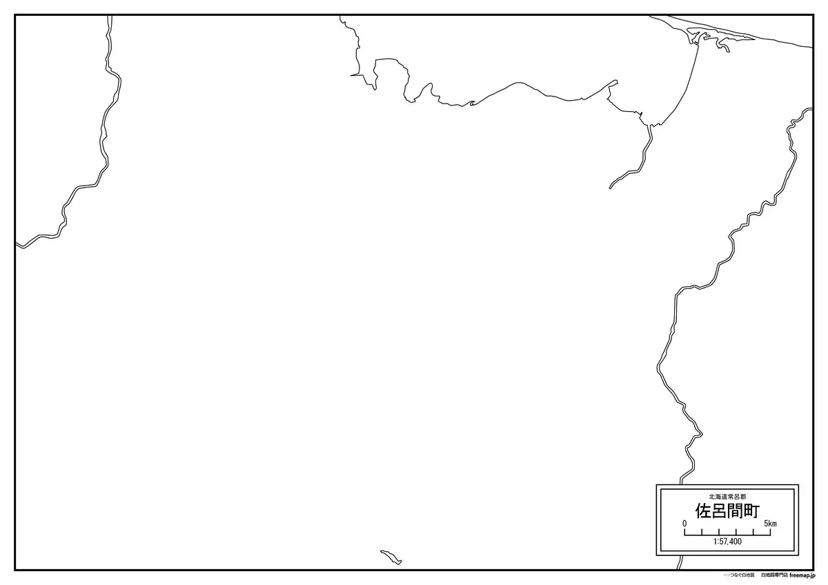 海岸線、川や池のみ記載