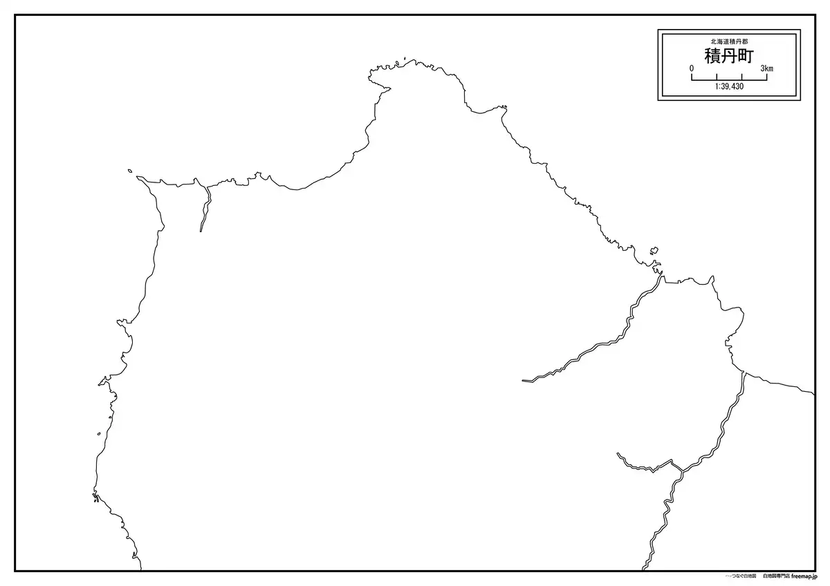 海岸線、川や池のみ記載