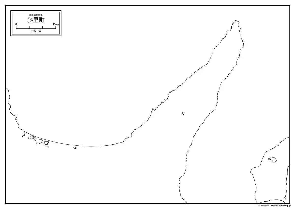 海岸線、川や池のみ記載