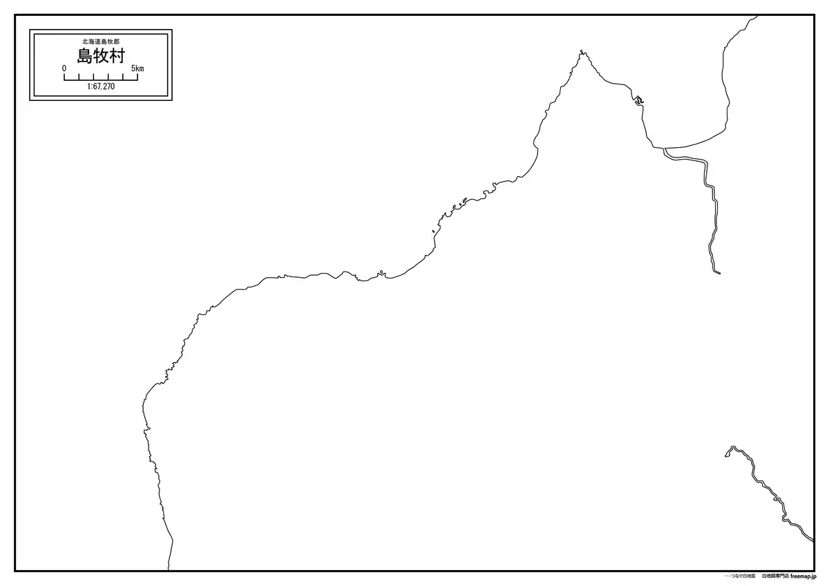 海岸線、川や池のみ記載