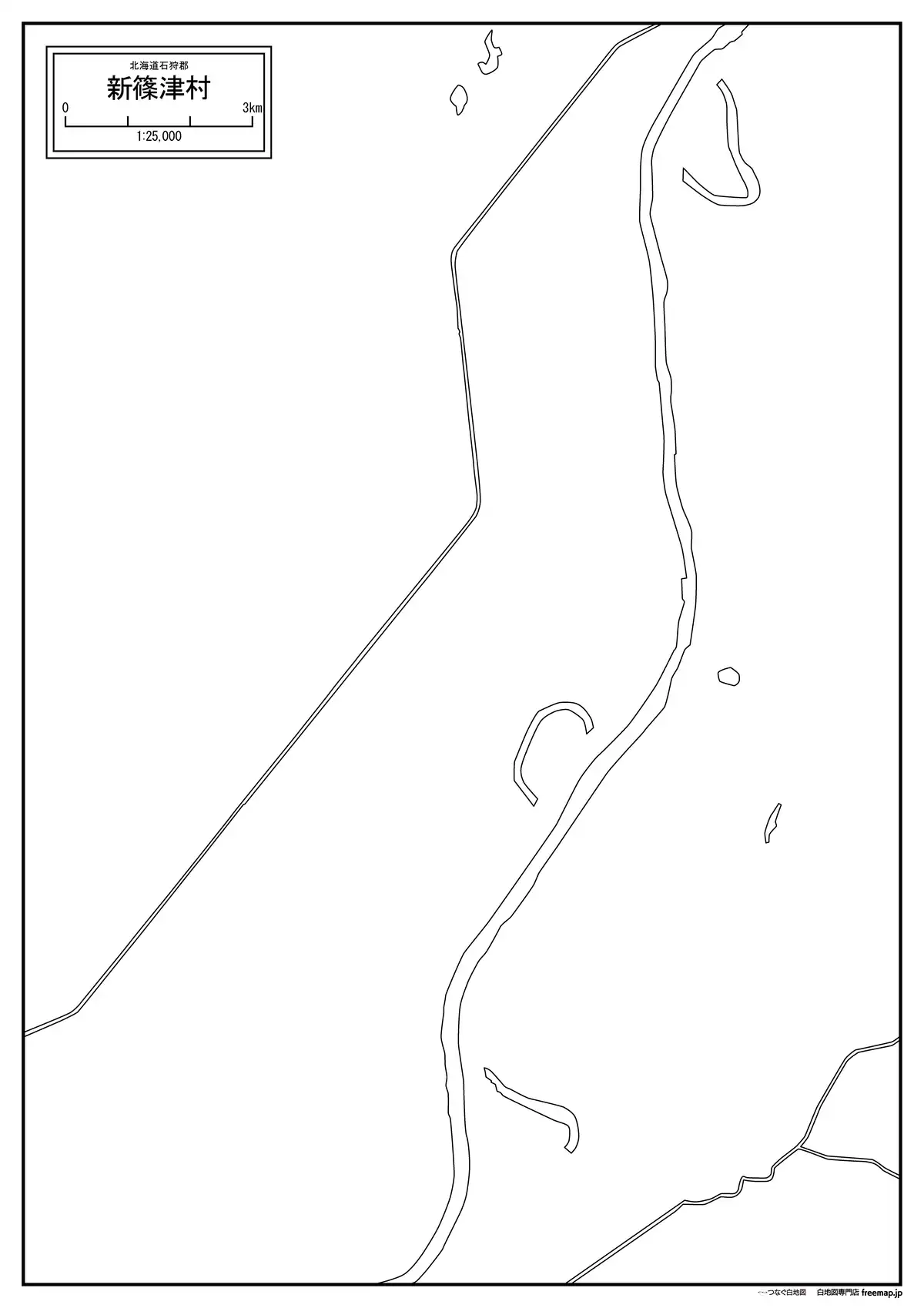 海岸線、川や池のみ記載
