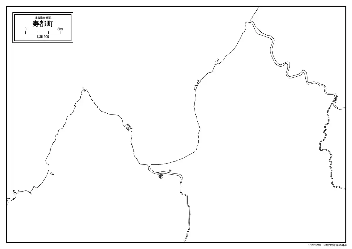 海岸線、川や池のみ記載
