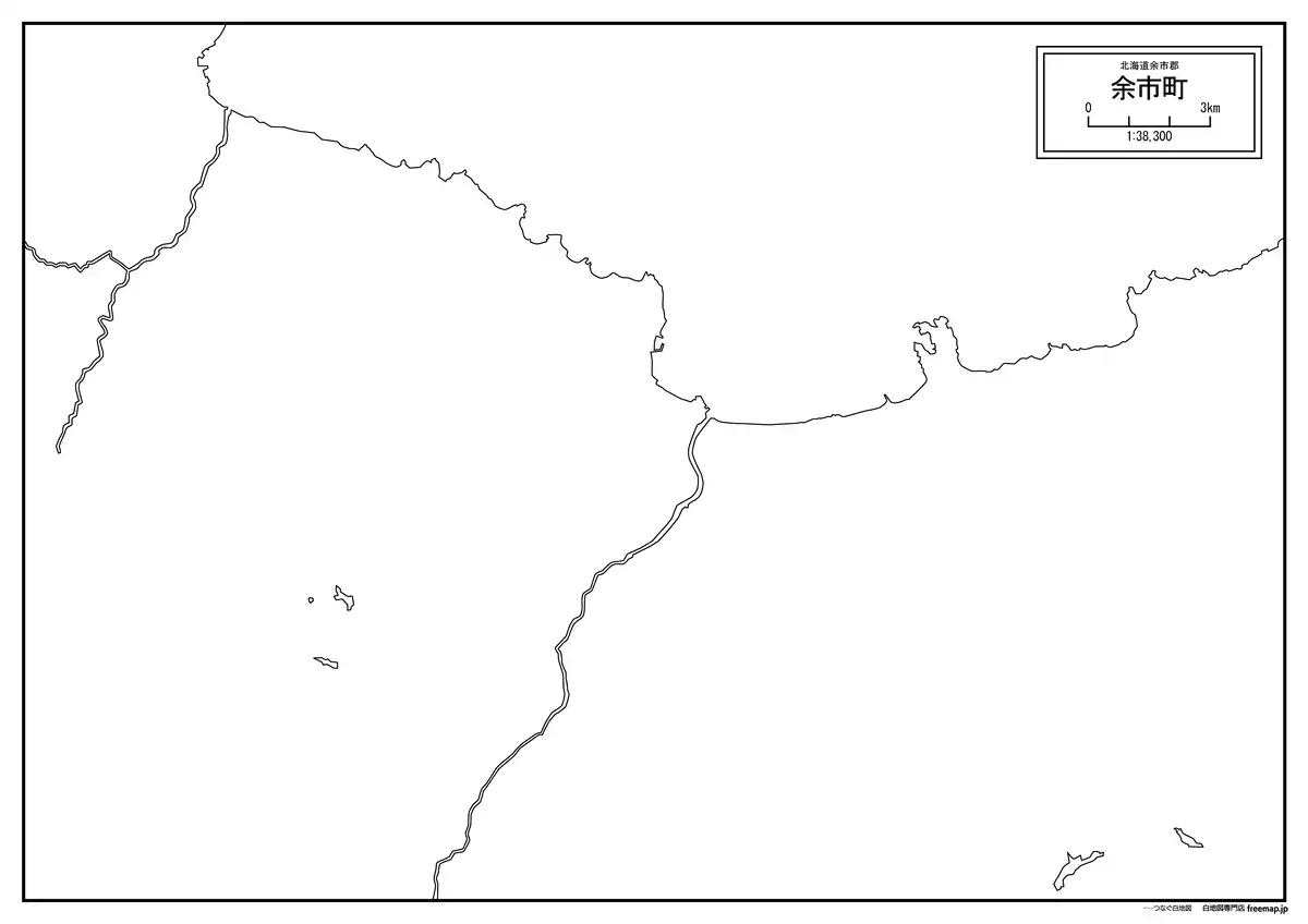 海岸線、川や池のみ記載