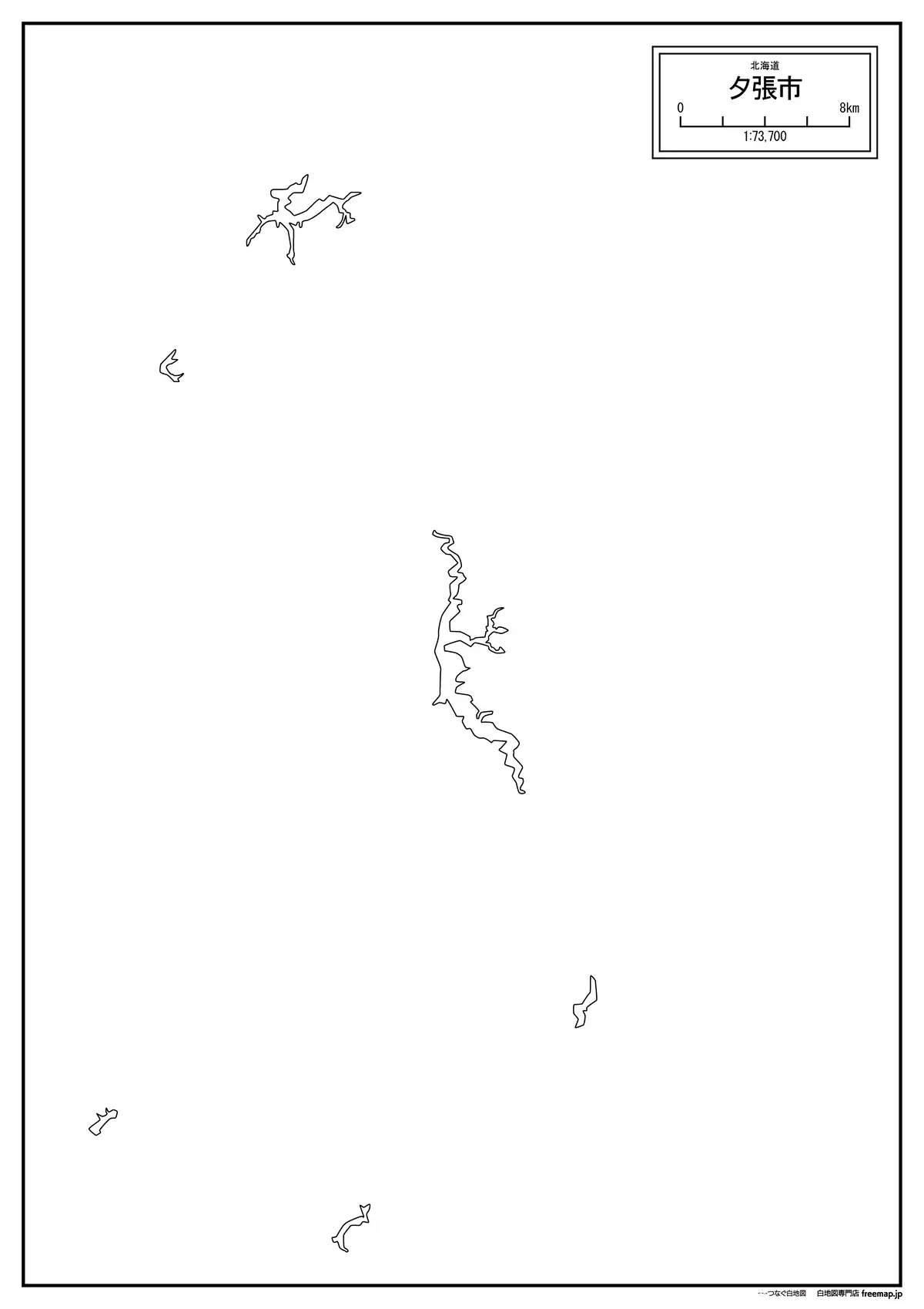 海岸線、川や池のみ記載