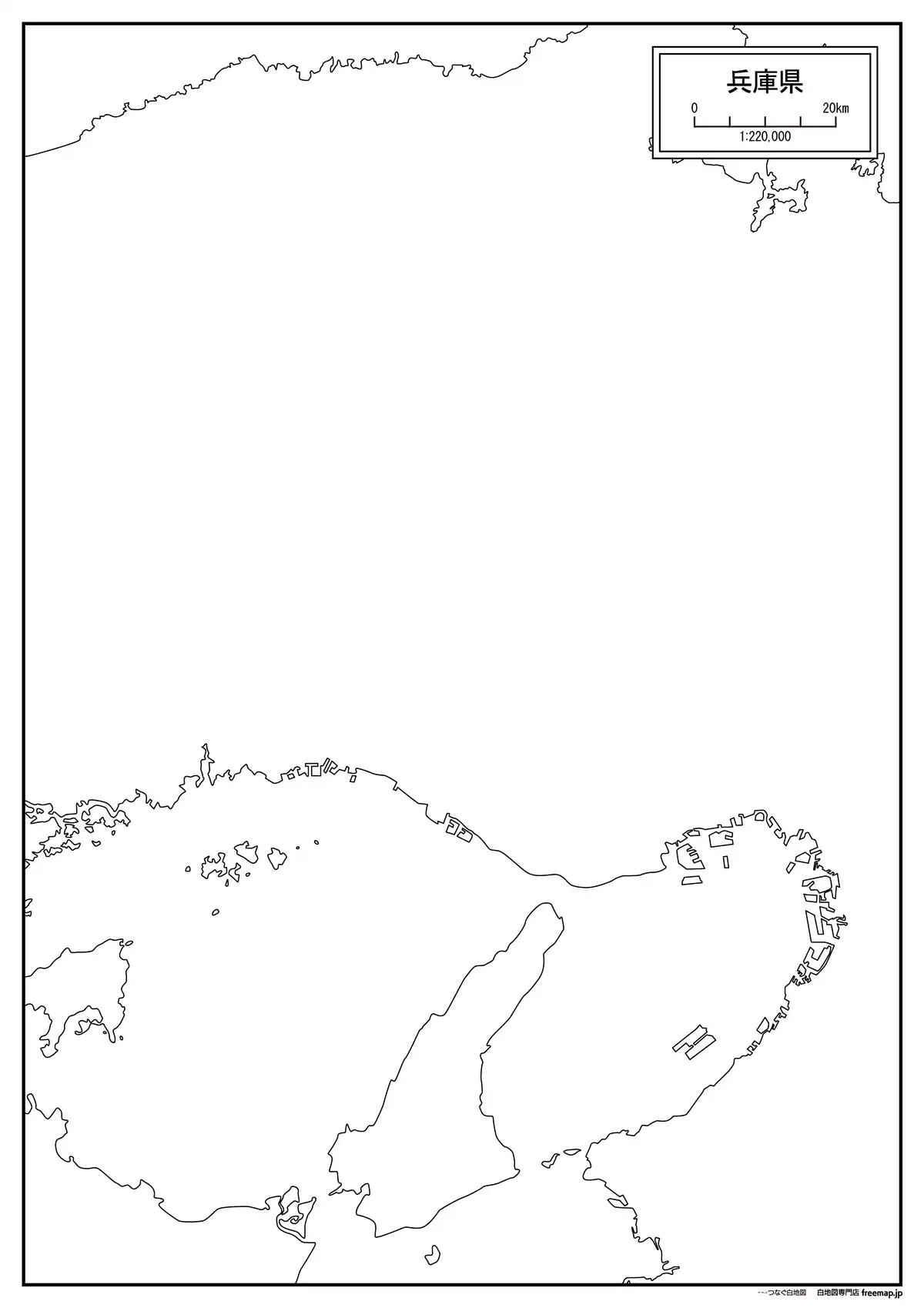 海岸線、川や池のみ記載