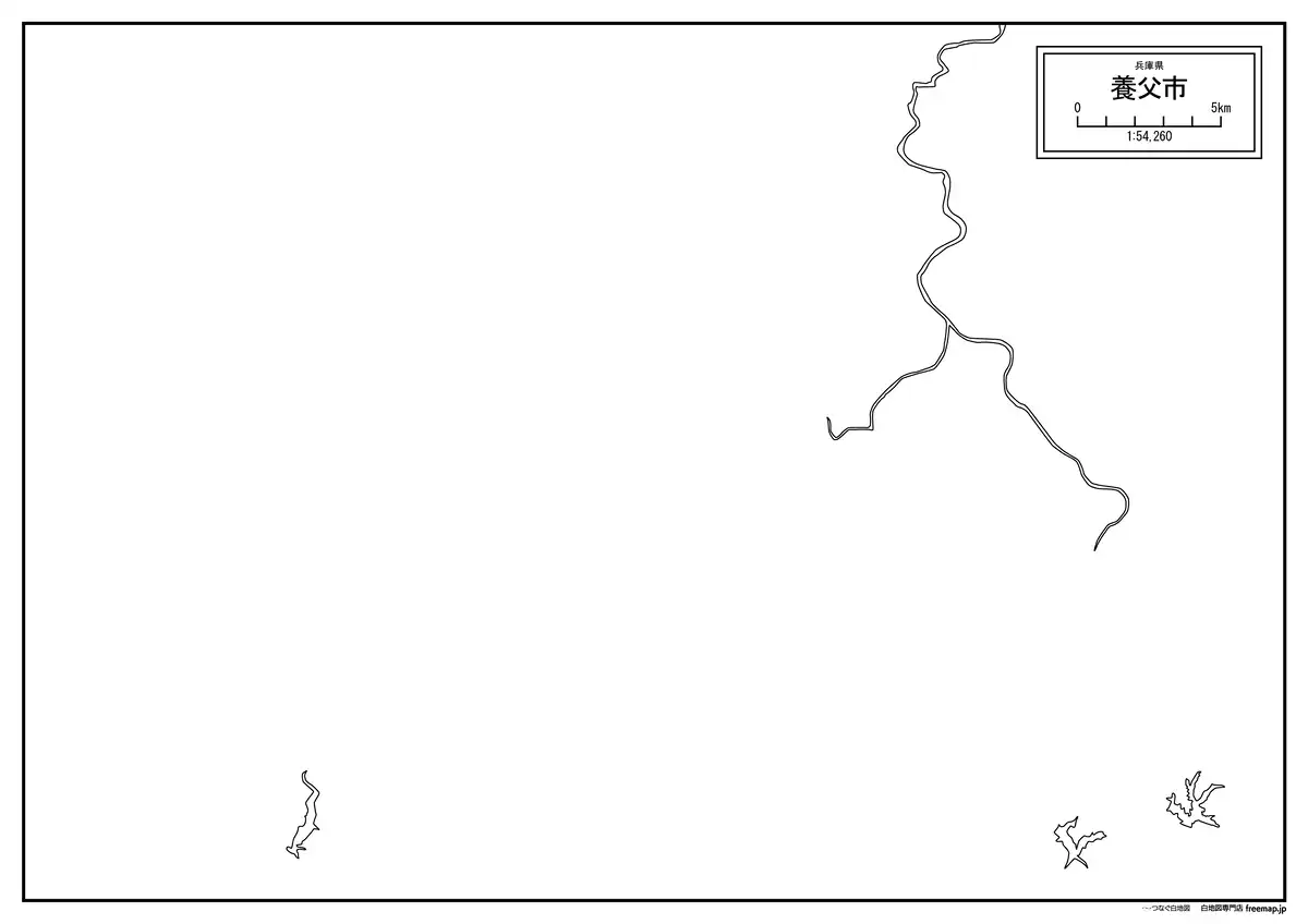 海岸線、川や池のみ記載