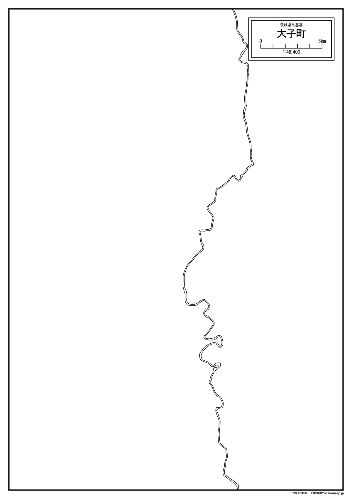 海岸線、川や池のみ記載