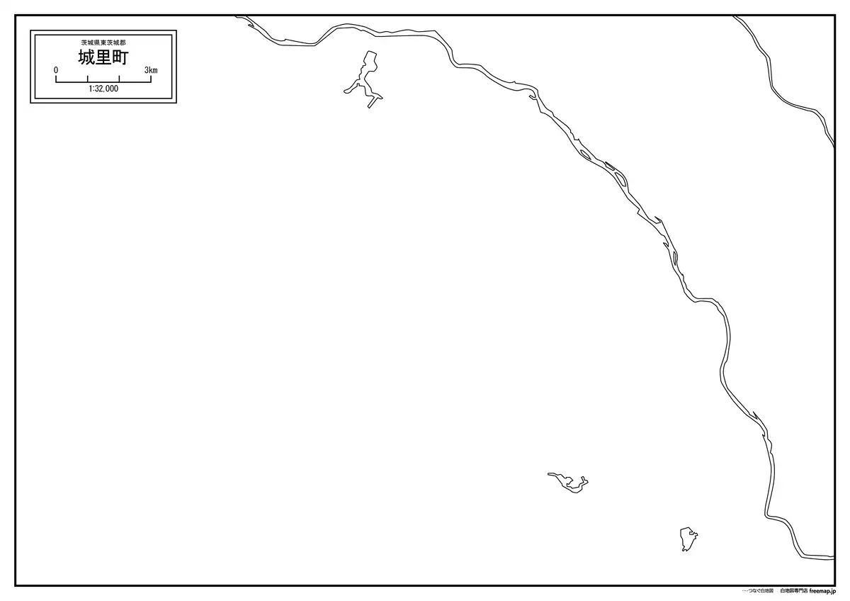海岸線、川や池のみ記載