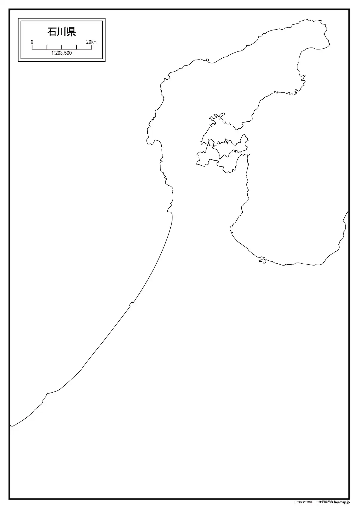 海岸線、川や池のみ記載