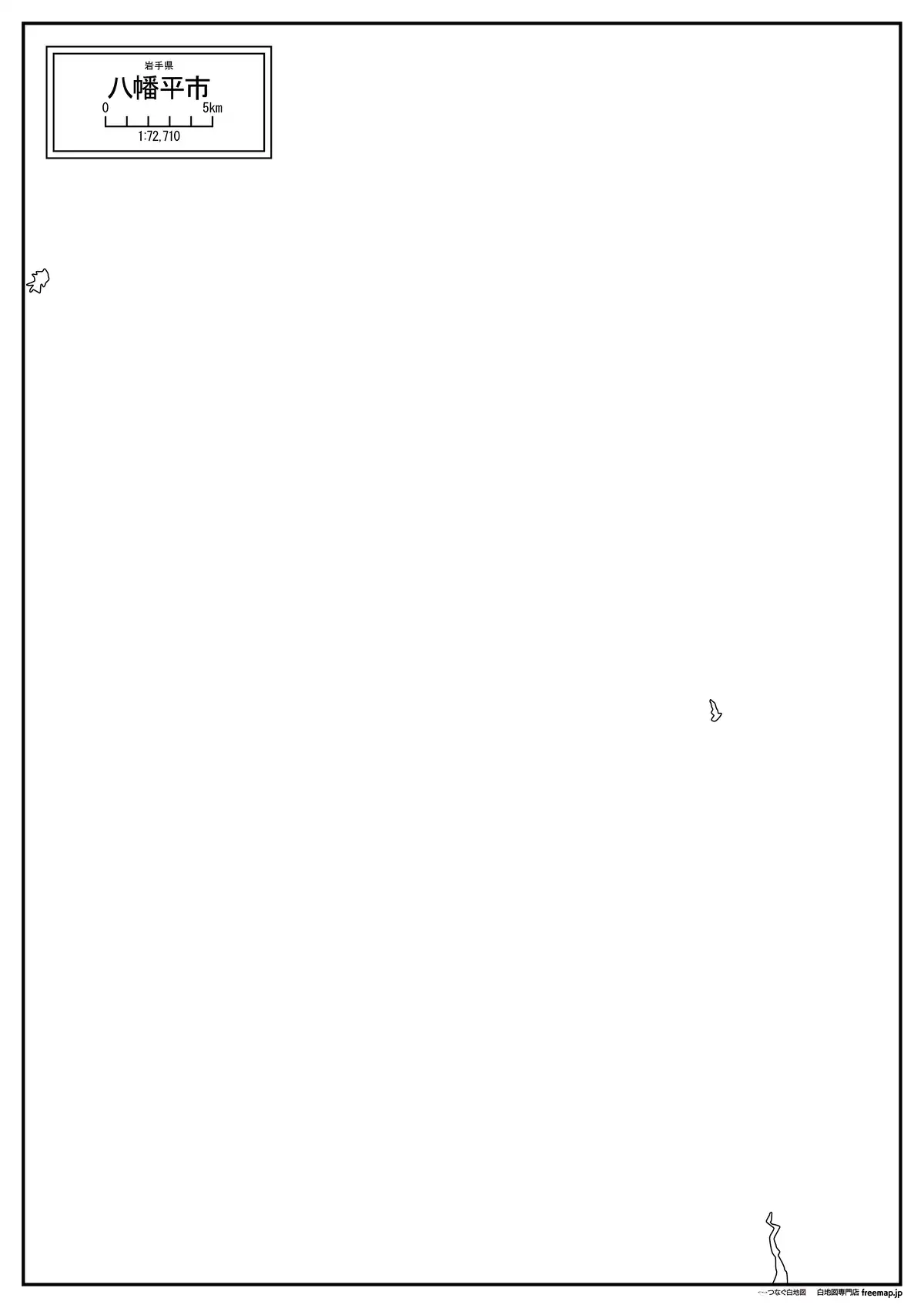 海岸線、川や池のみ記載