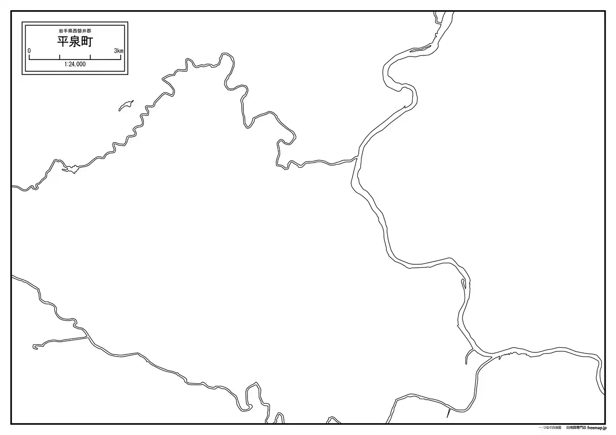 海岸線、川や池のみ記載