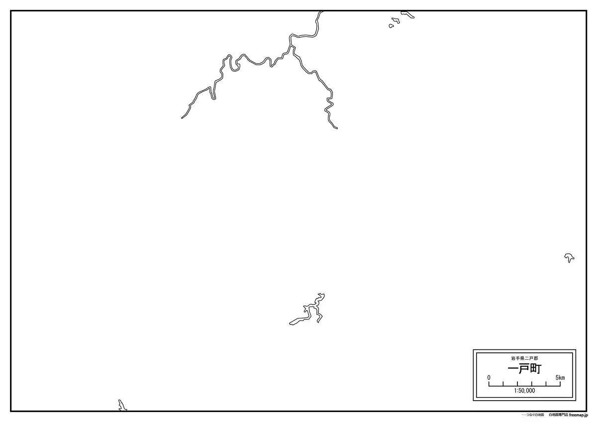 海岸線、川や池のみ記載