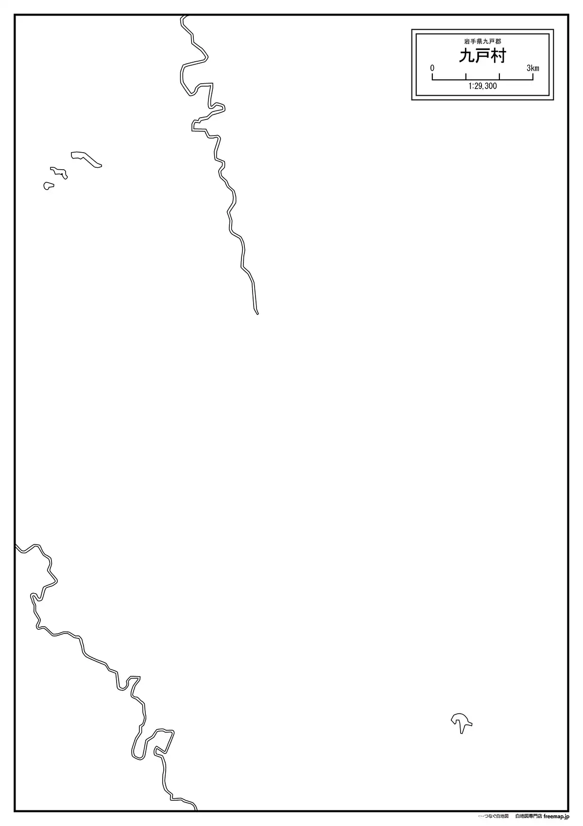 海岸線、川や池のみ記載